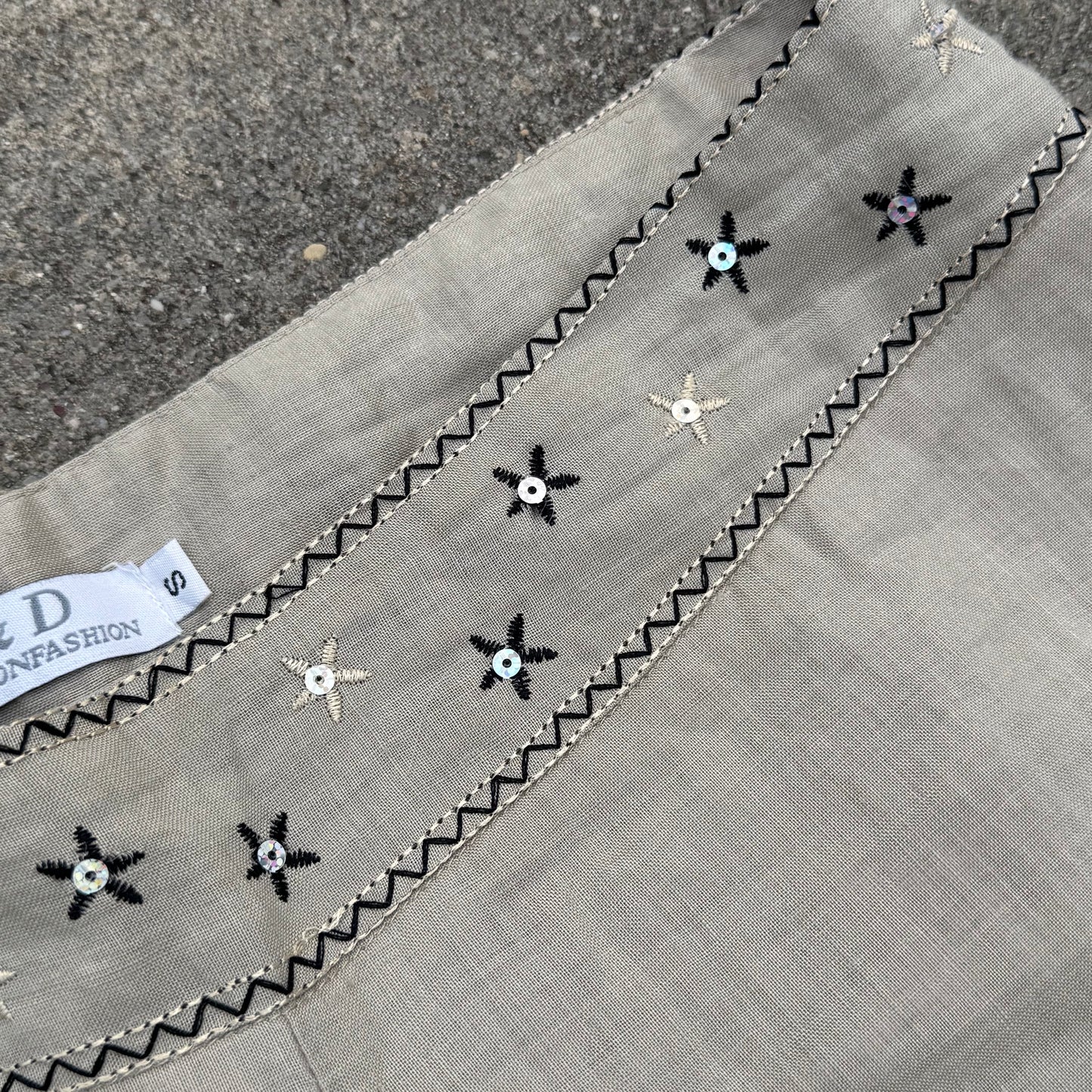 Vintage Havana summer linen cloth pants
