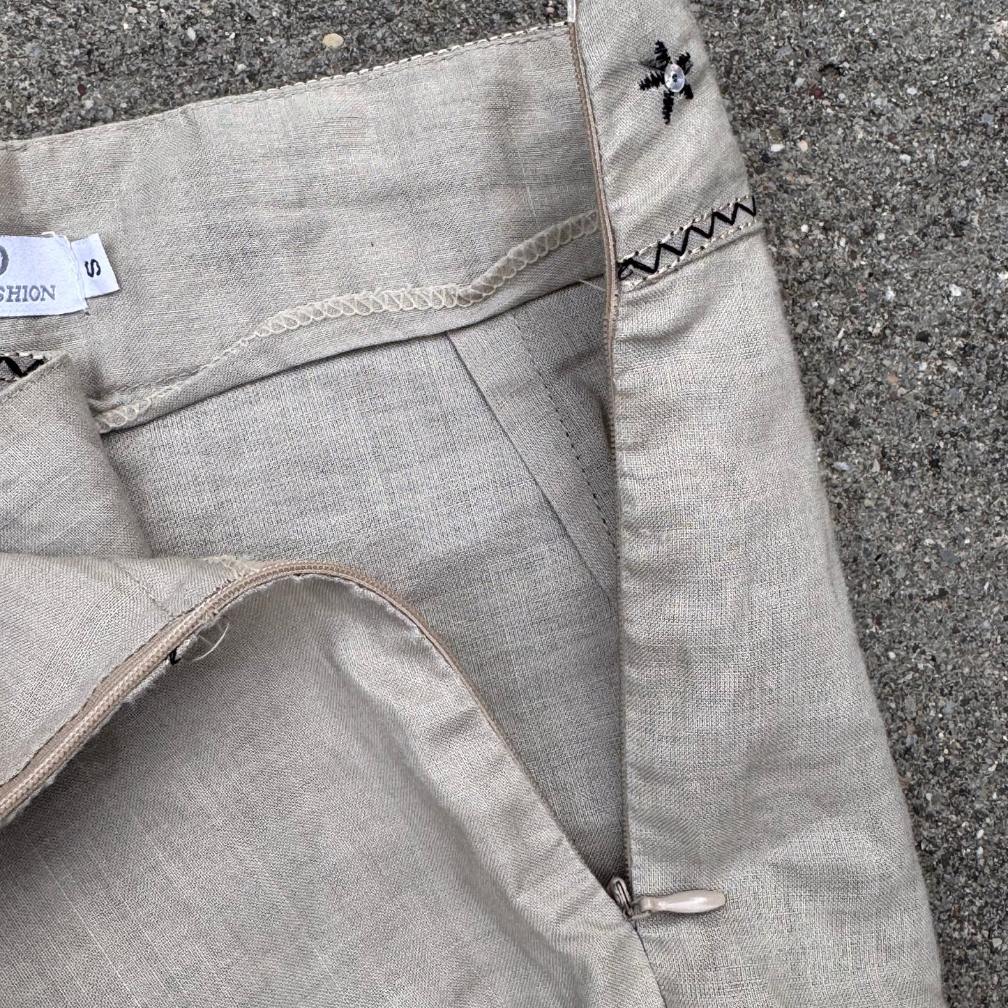 Vintage Havana summer linen cloth pants