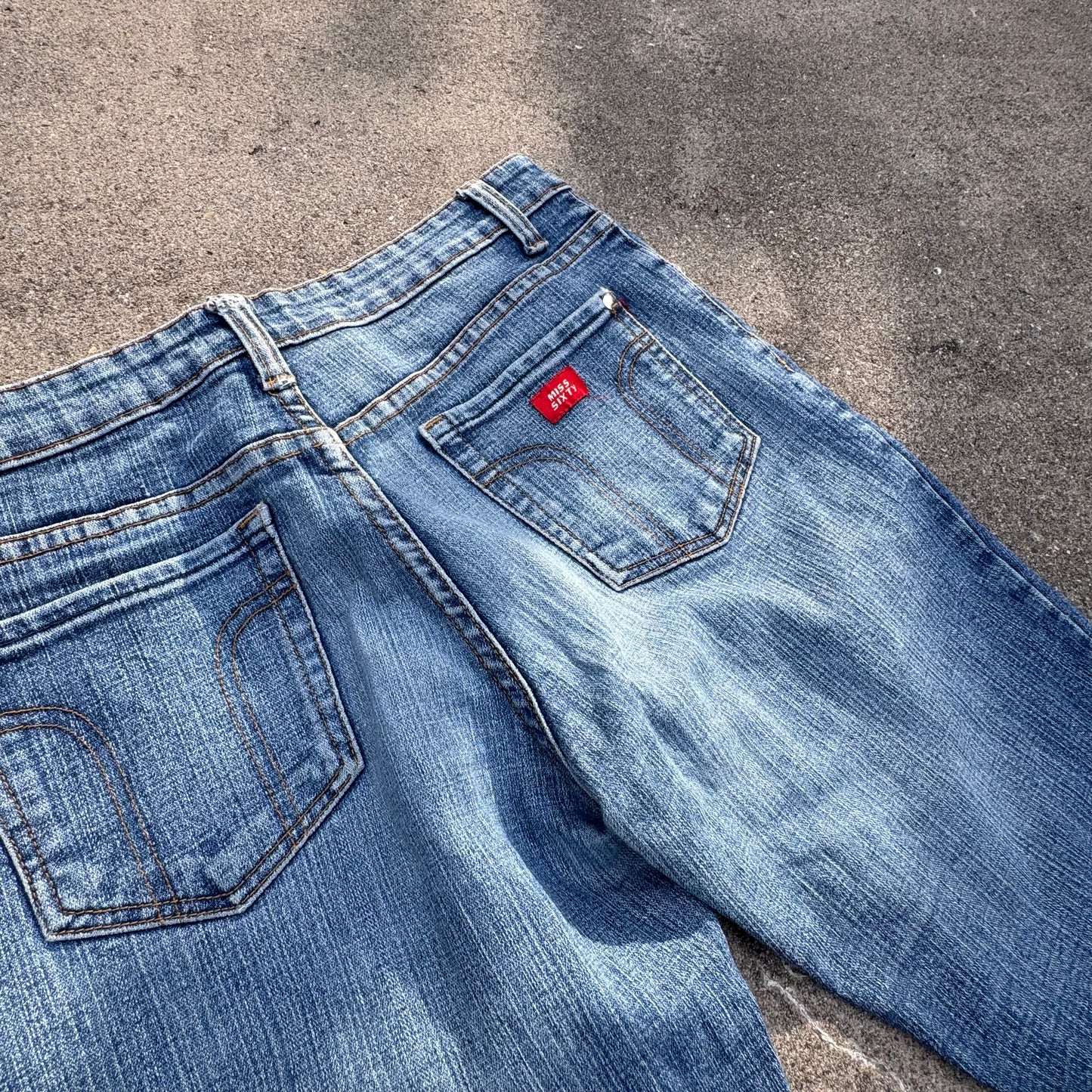 Miss Sixty wide leg high waist denim jeans