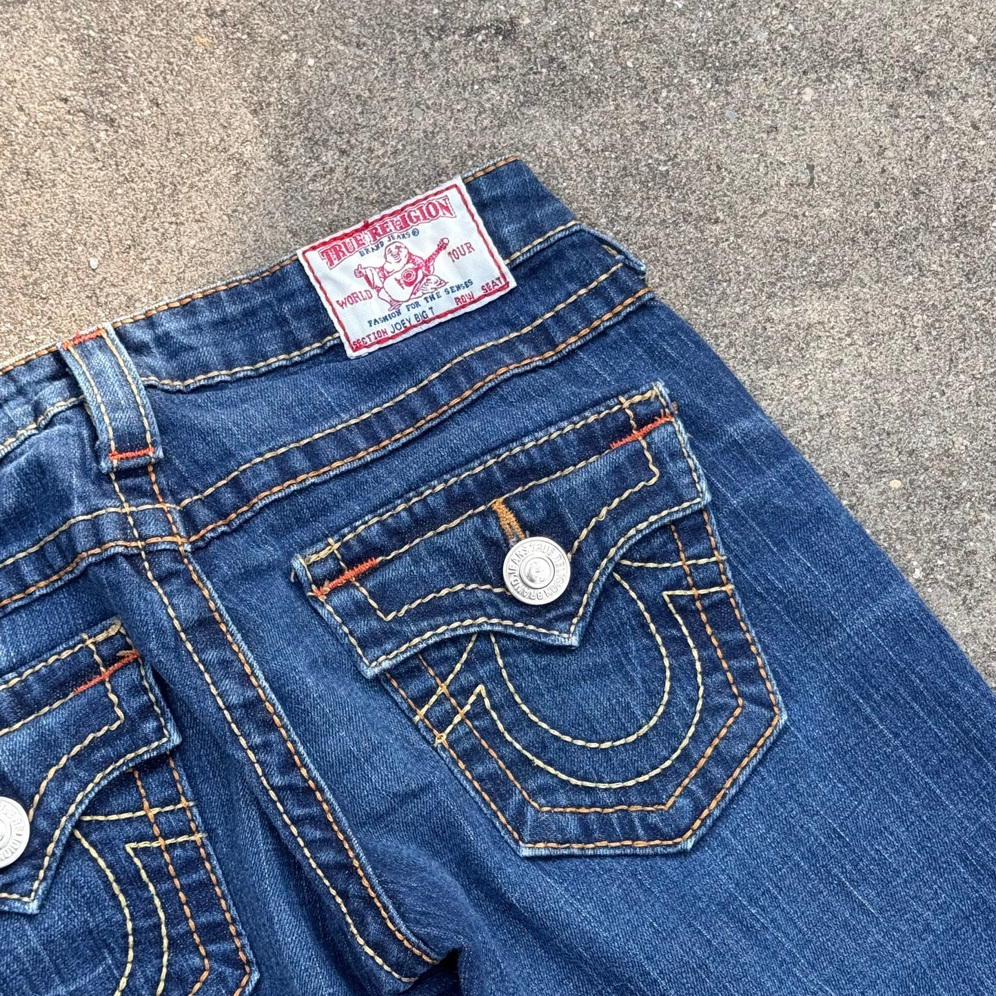 True Religion bootcut wide leg vintage denim jeans