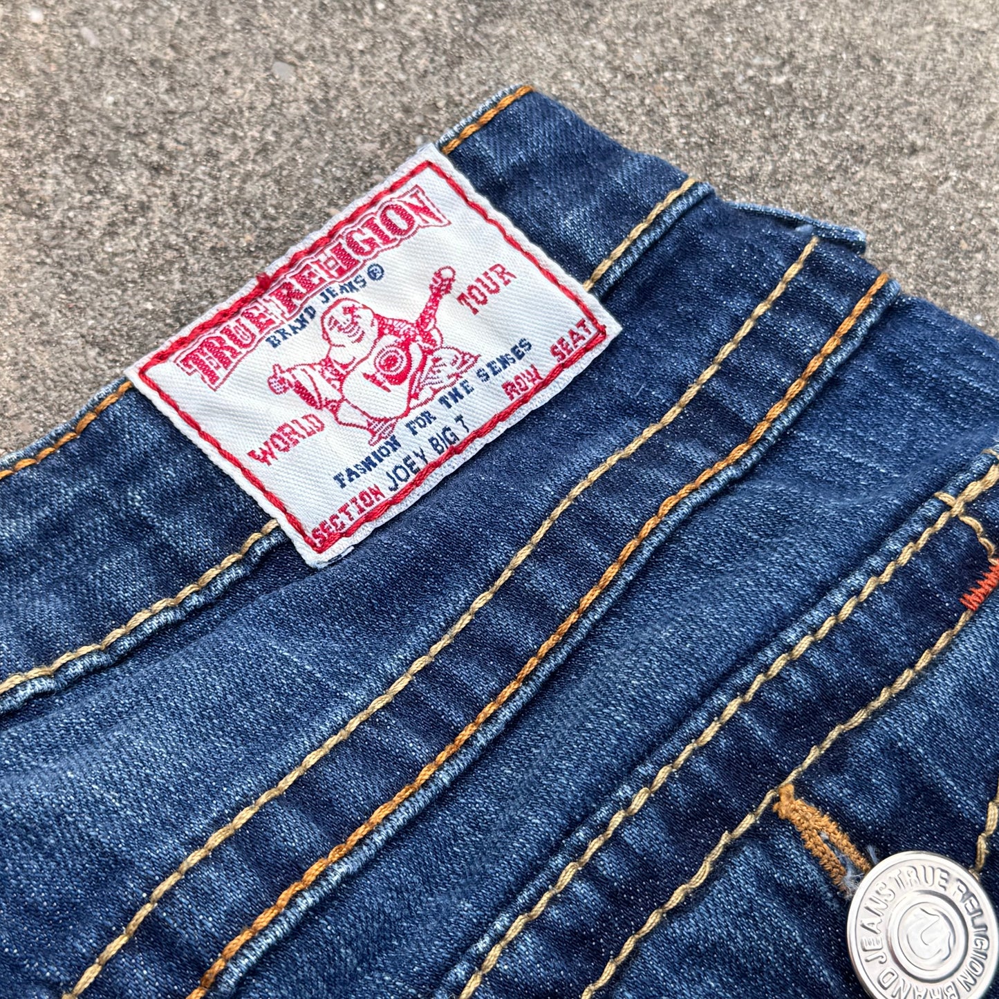 True Religion bootcut wide leg vintage denim jeans
