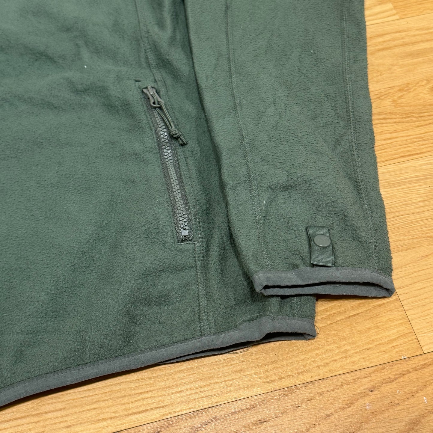 The North Face green fleece jacket