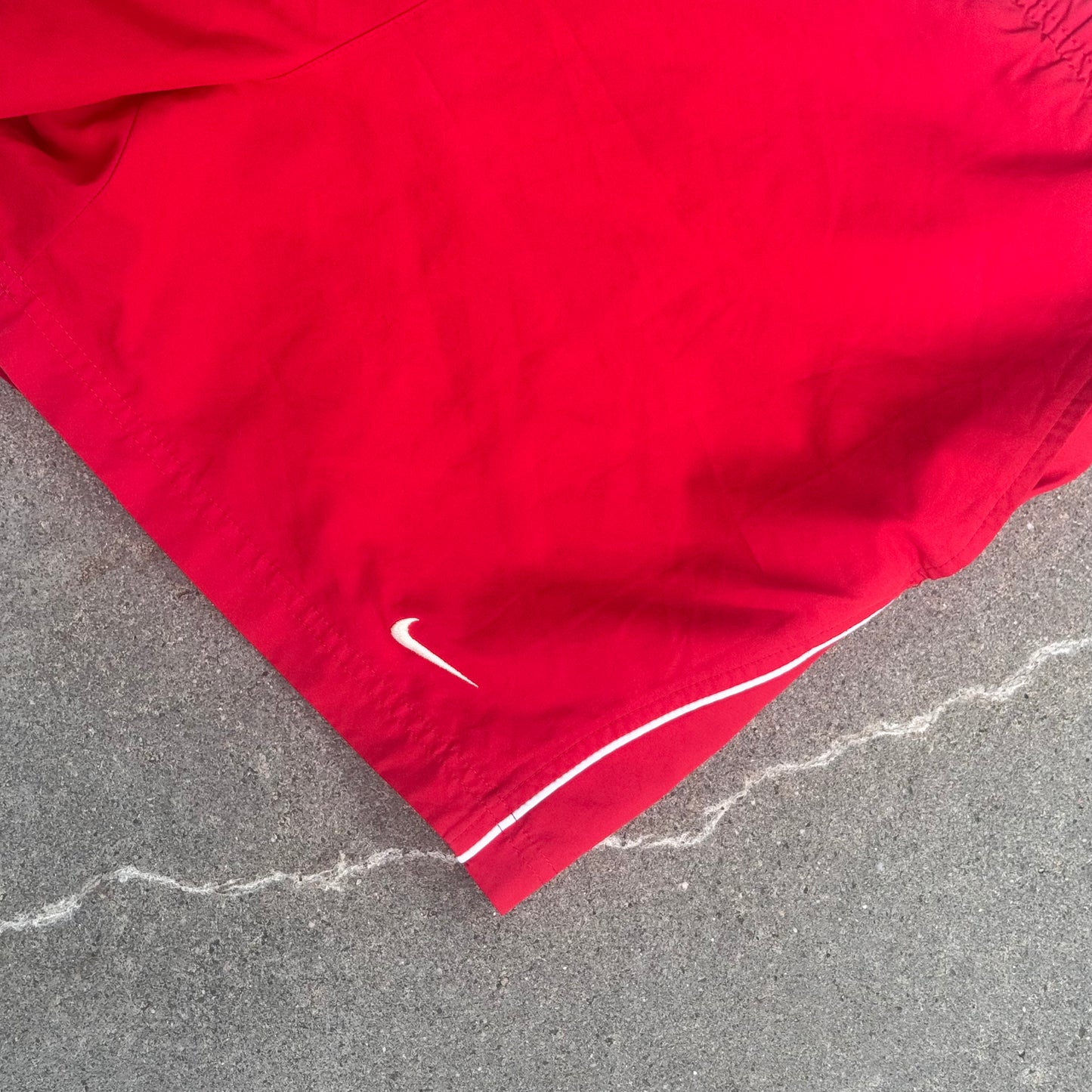 Nike vintage red bathing shorts