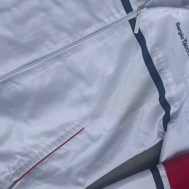 Detailansicht: Sourced limited accessories and clothes Sergio Tacchini retro 00s track jacket – Logo, Nähte oder Material