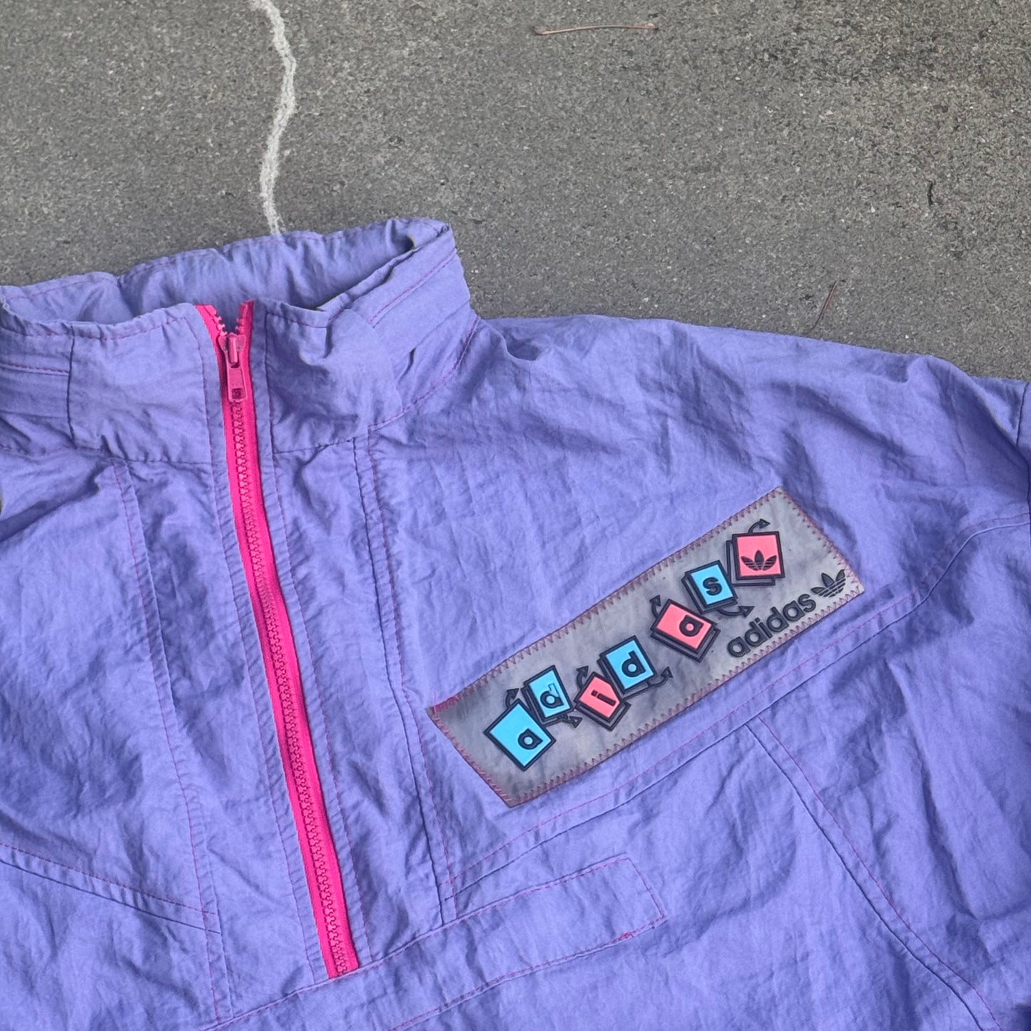 Adidas Speed vintage 80s rain jacket