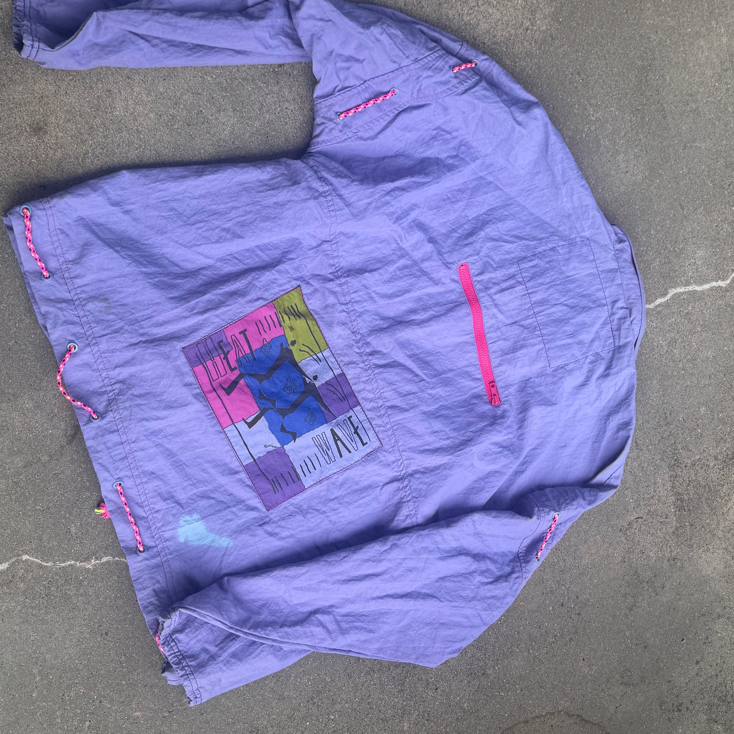Adidas Speed vintage 80s rain jacket
