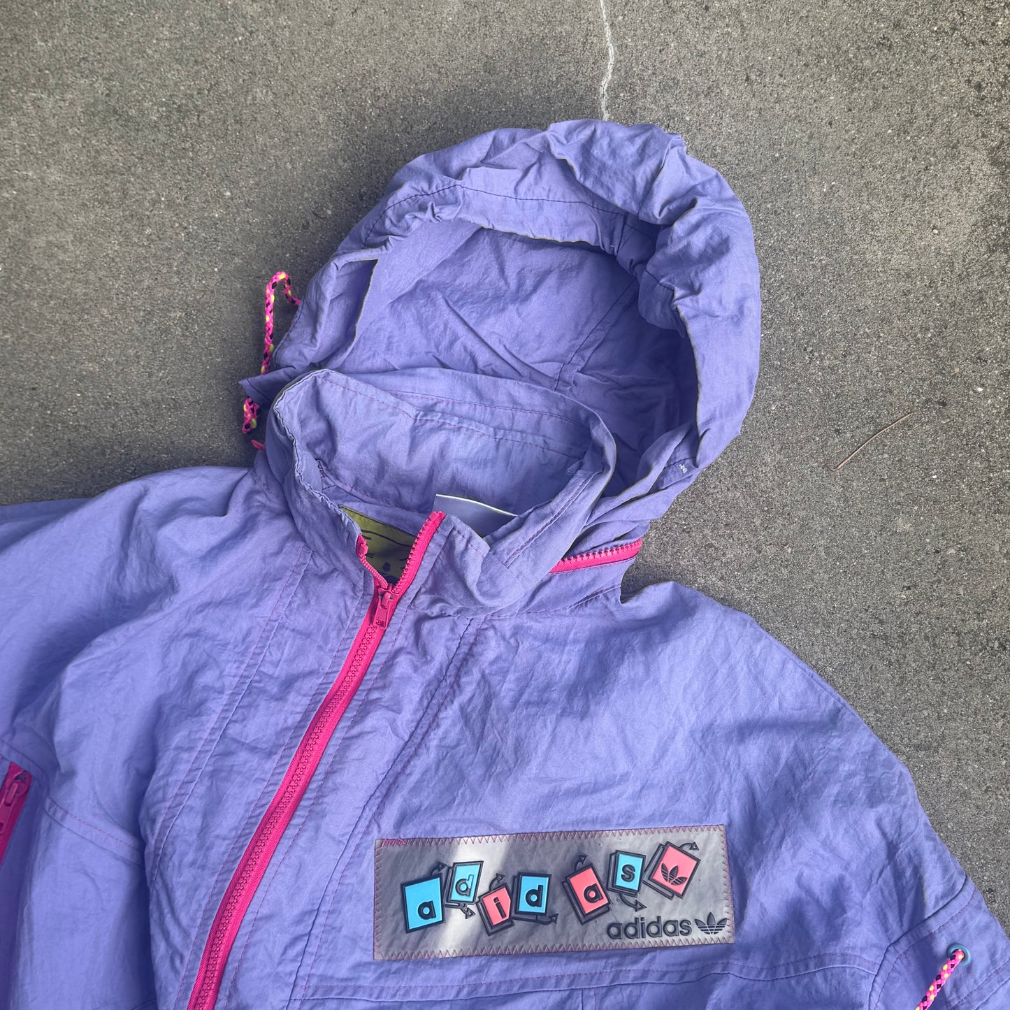 Adidas Speed vintage 80s rain jacket