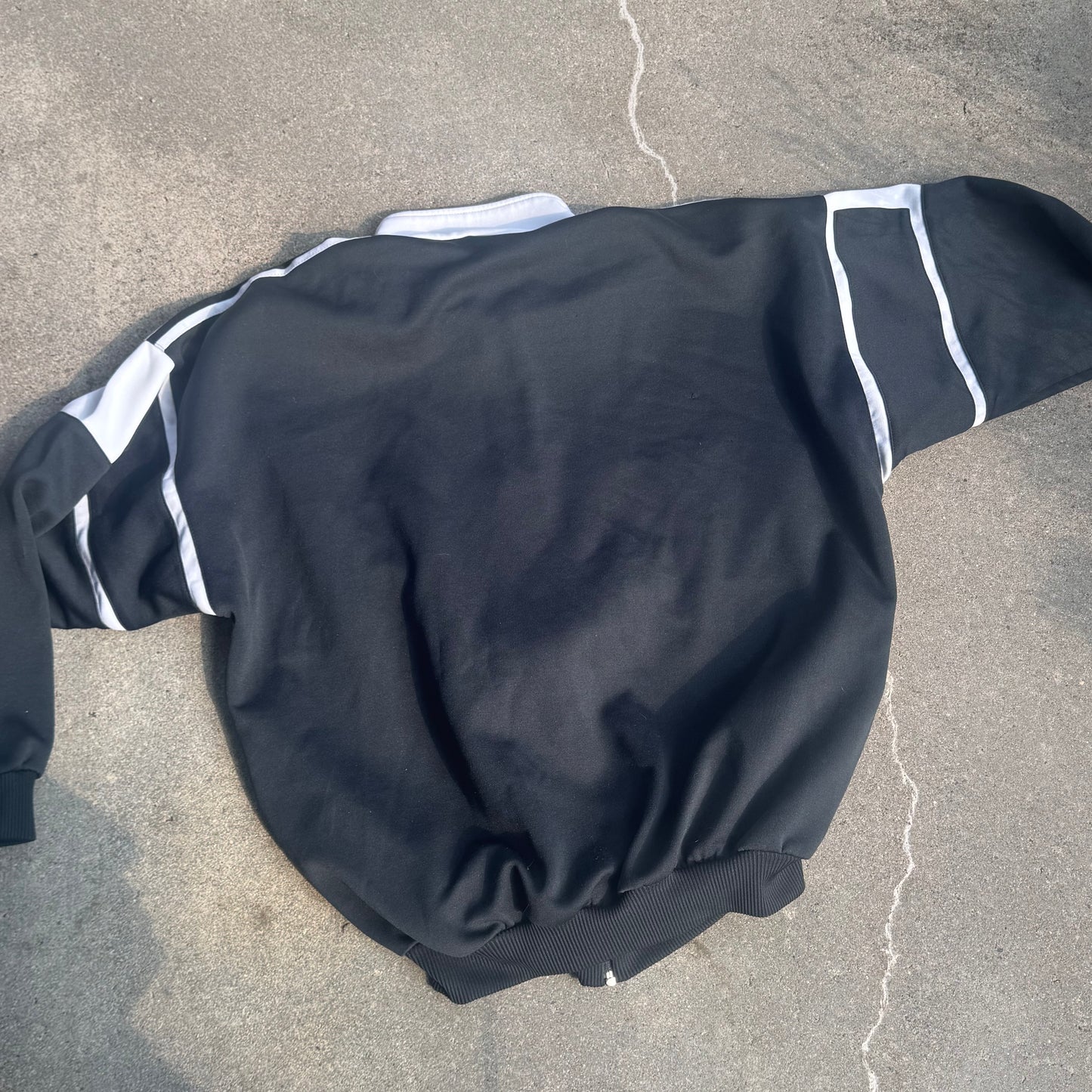 Adidas vintage block black track jacket