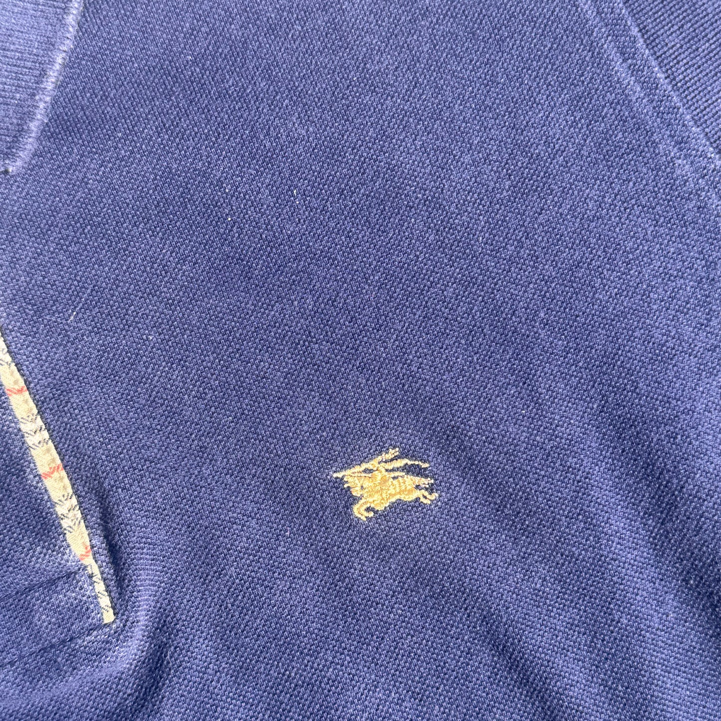 Burberry's of London vintage navy blue poloshirt