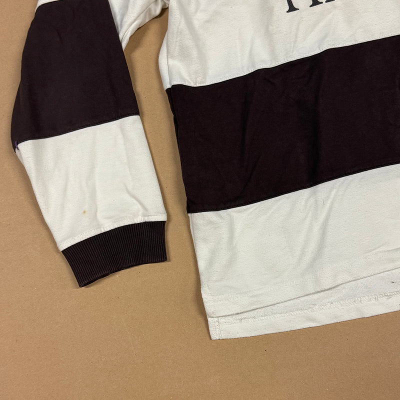 Detailansicht: Sourced limited accessories and clothes Vintage style Hackett London Rugby polo – Logo, Nähte oder Material