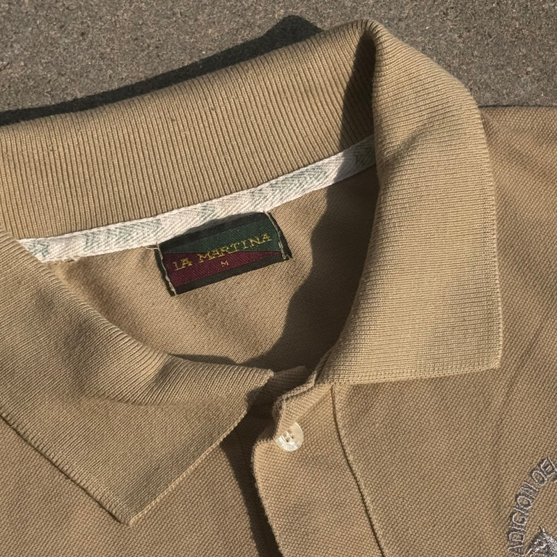 Detailansicht: Sourced limited accessories and clothes La Martina Porsche 2011 streetwear poloshirt – Logo, Nähte oder Material