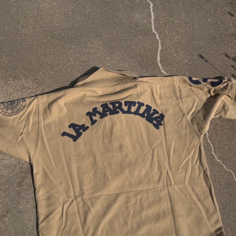 Detailansicht: Sourced limited accessories and clothes La Martina Porsche 2011 streetwear poloshirt – Logo, Nähte oder Material