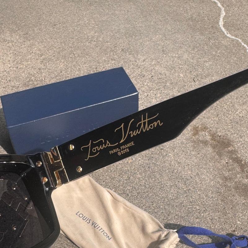 Detailansicht: Sourced limited accessories and clothes Louis Vuitton Millionaire Virgil Abloh sunglasses – Logo, Nähte oder Material