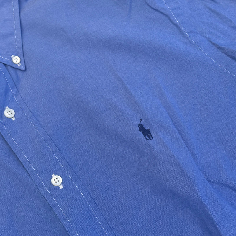 Detailansicht: Sourced limited accessories and clothes Polo Ralph Lauren blue shirt – Logo, Nähte oder Material