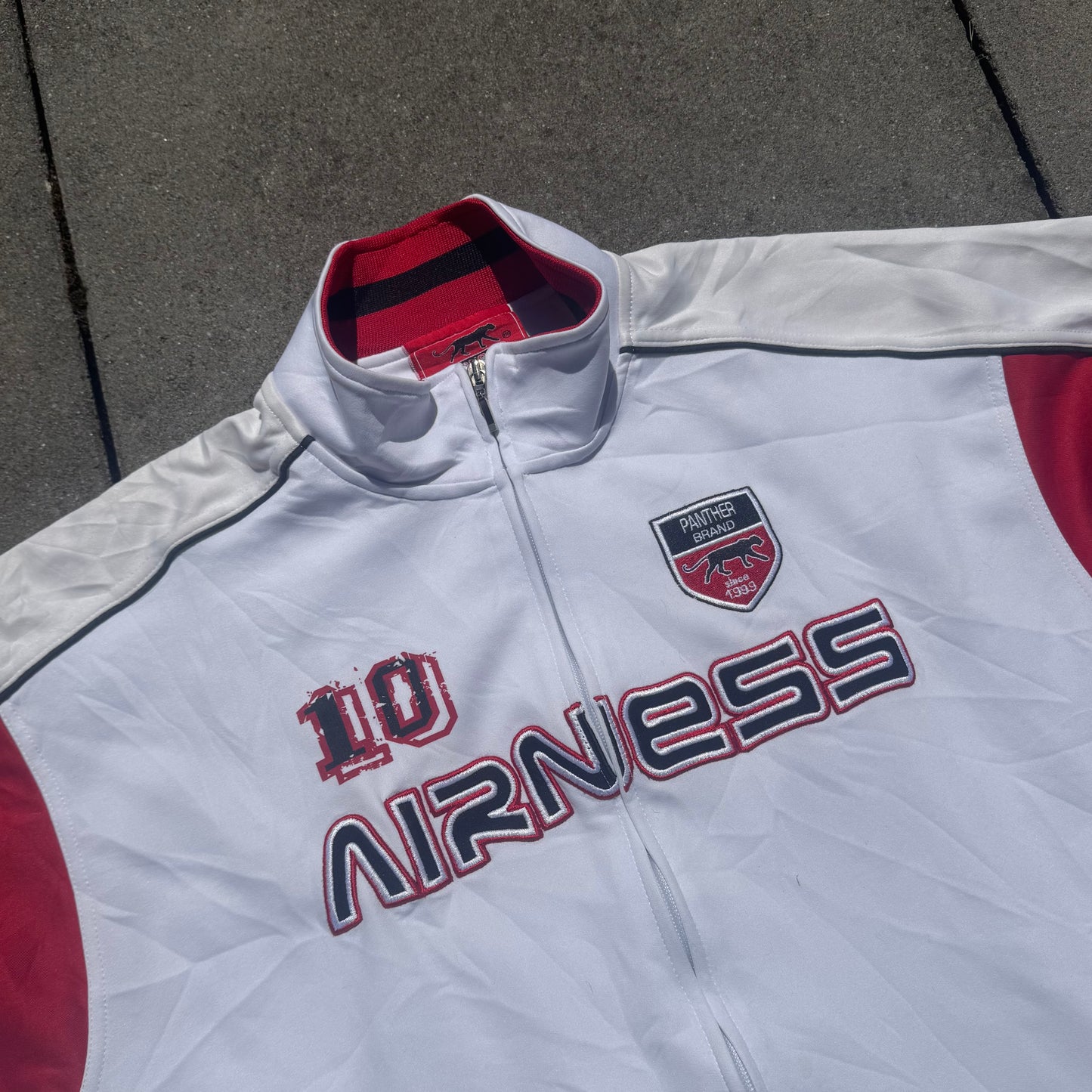 Airness Allstars white streetwear track jacket