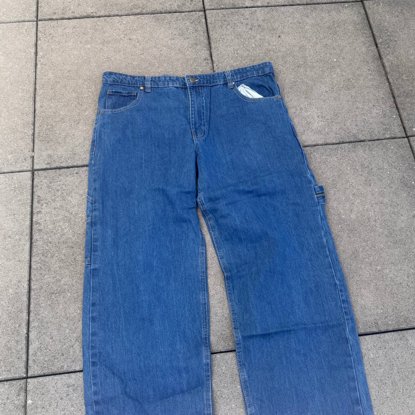 Japanese vintage baggy embroidered denim jeans