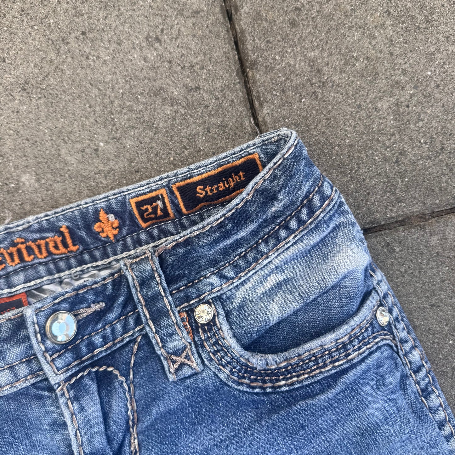 Rock Revival straight vintage denim jeans