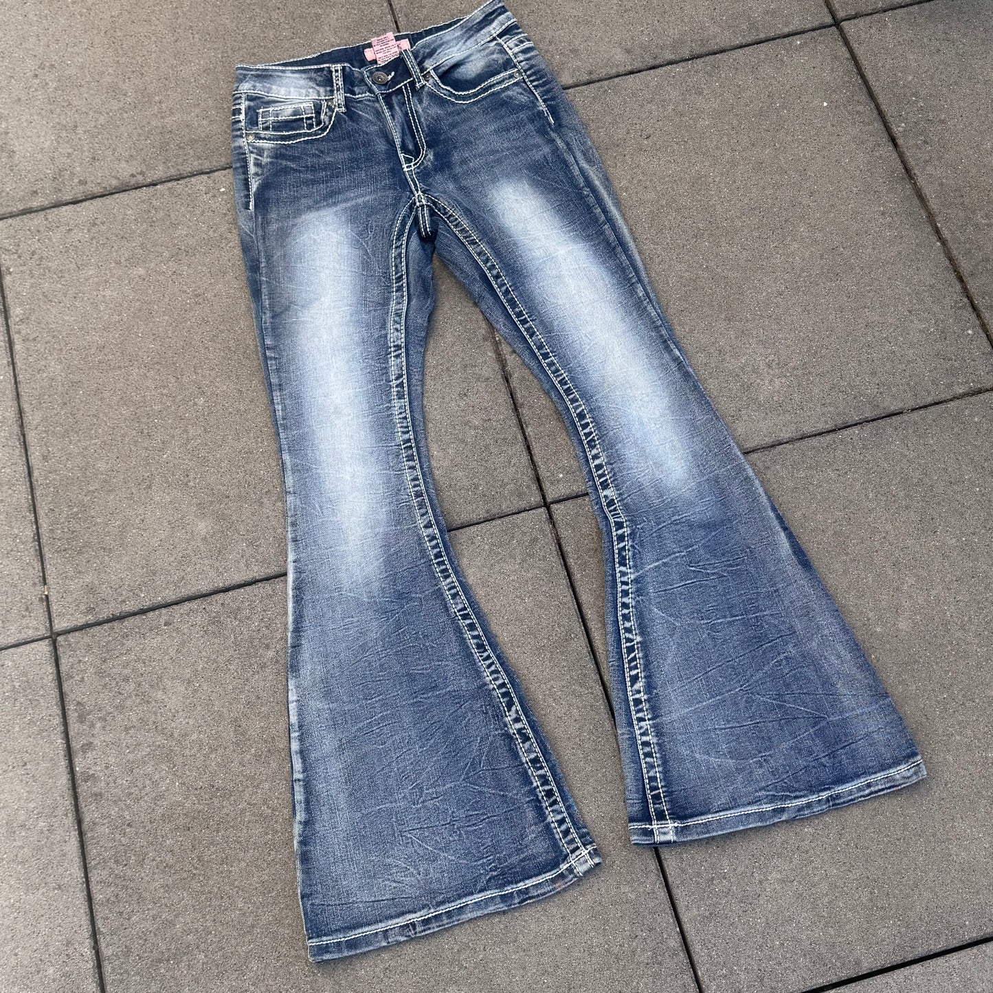 True Luck Y2K bootcut wide leg jeans