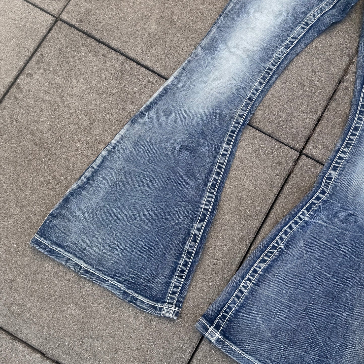 True Luck Y2K bootcut wide leg jeans