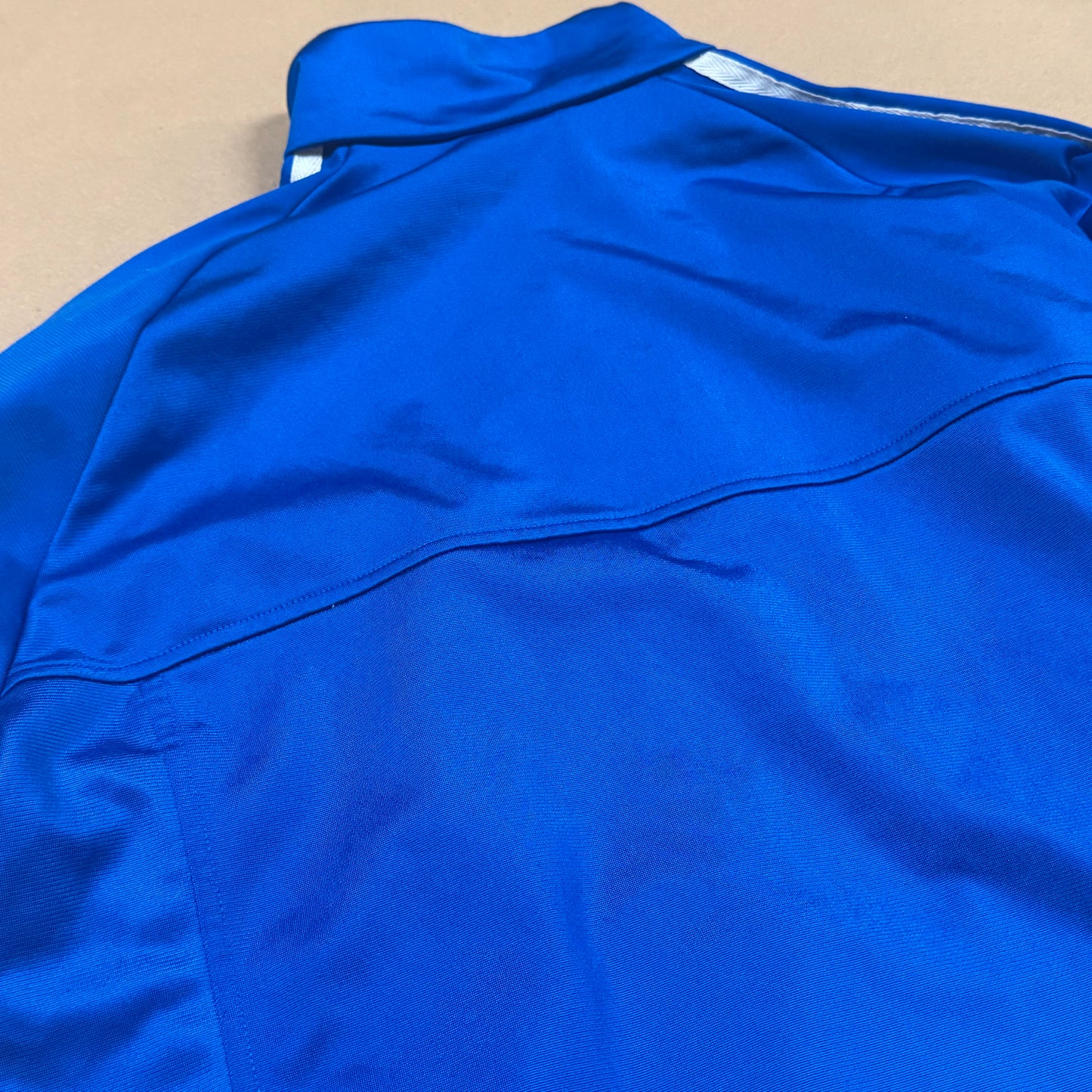 Adidas training vintage blue track jacket