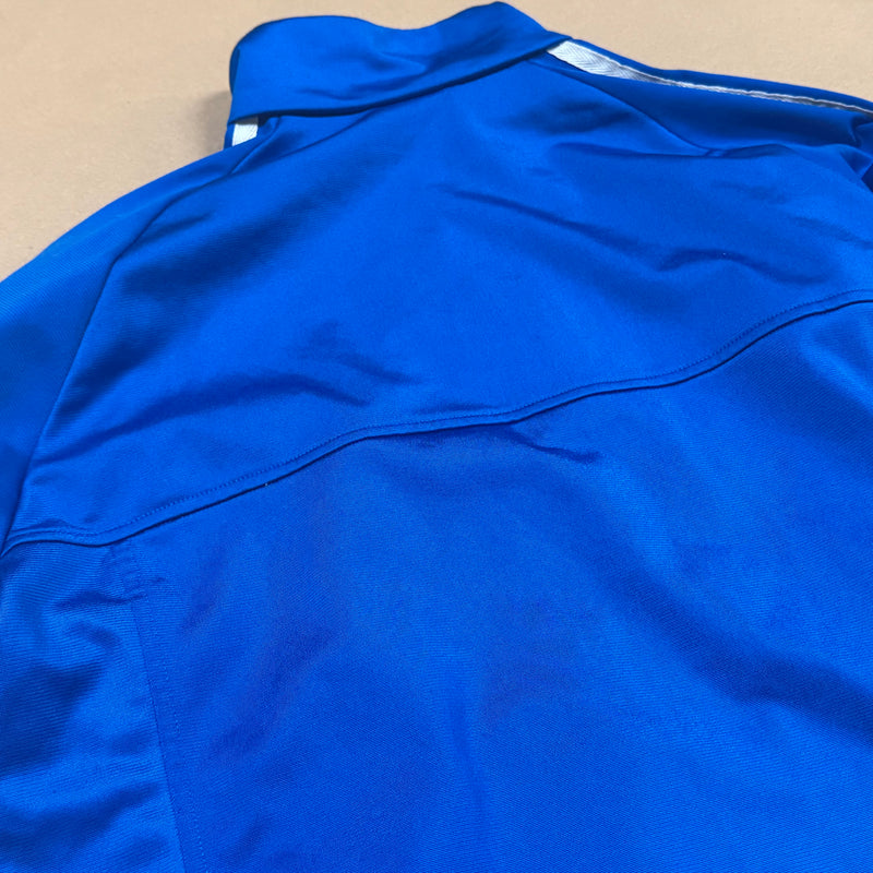 Detailansicht: Sourced limited accessories and clothes Adidas training vintage blue track jacket – Logo, Nähte oder Material