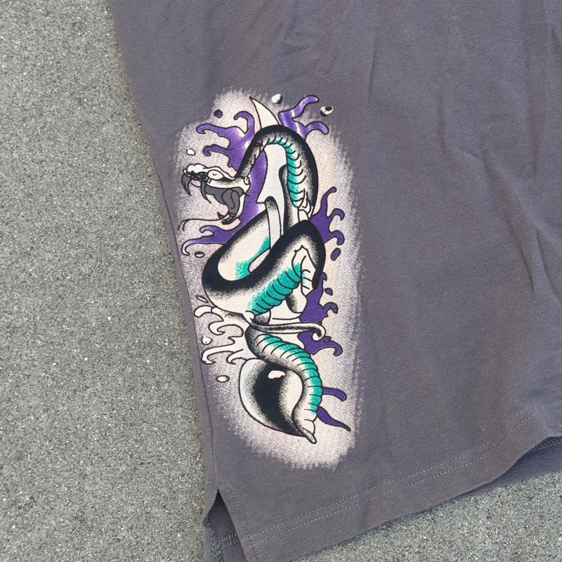 Detailansicht: Sourced limited accessories and clothes Ed Hardy vintage rhinestones poloshirt – Logo, Nähte oder Material