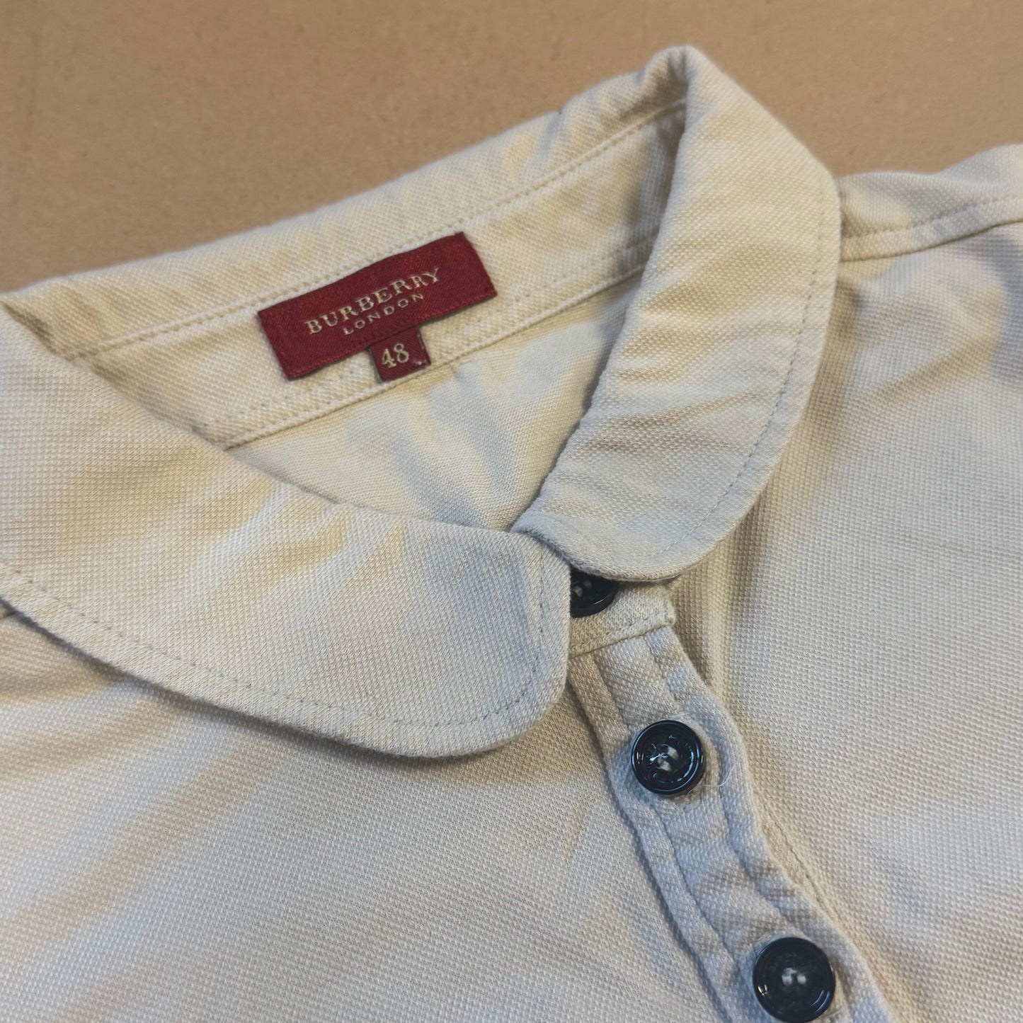 Burberry London vintage cream poloshirt