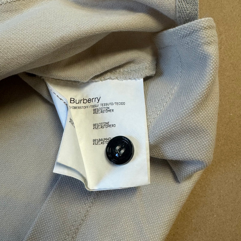 Detailansicht: Sourced limited accessories and clothes Burberry London vintage cream poloshirt – Logo, Nähte oder Material