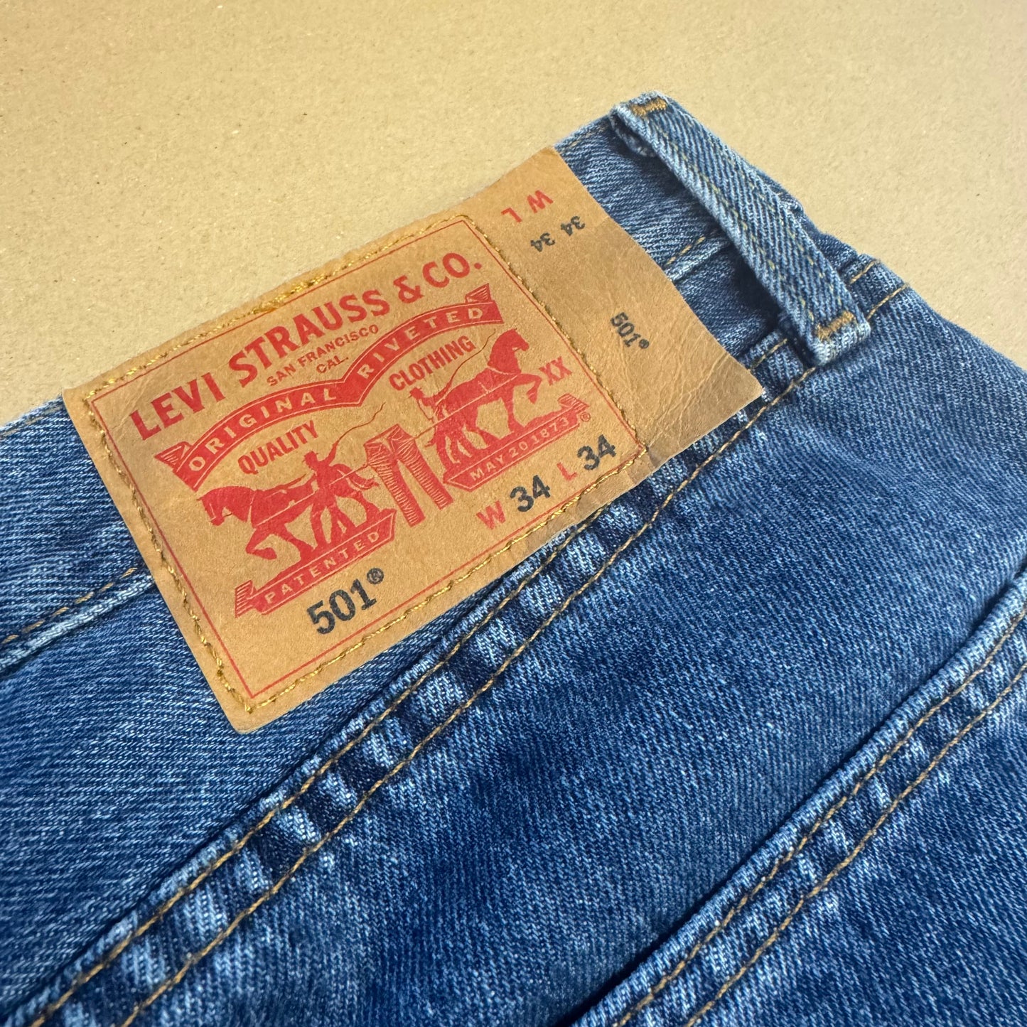 Levi Strauss vintage denim straight leg jeans