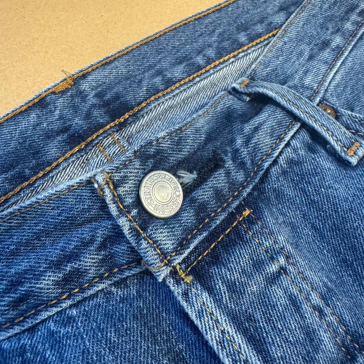 Levi Strauss vintage denim straight leg jeans