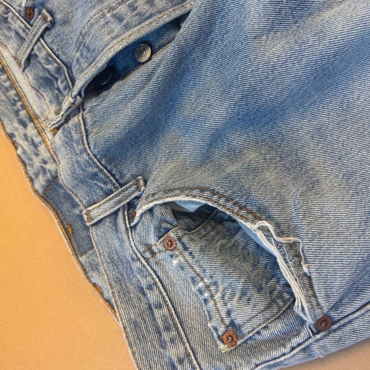 Levi Strauss light blue baggy denim jeans