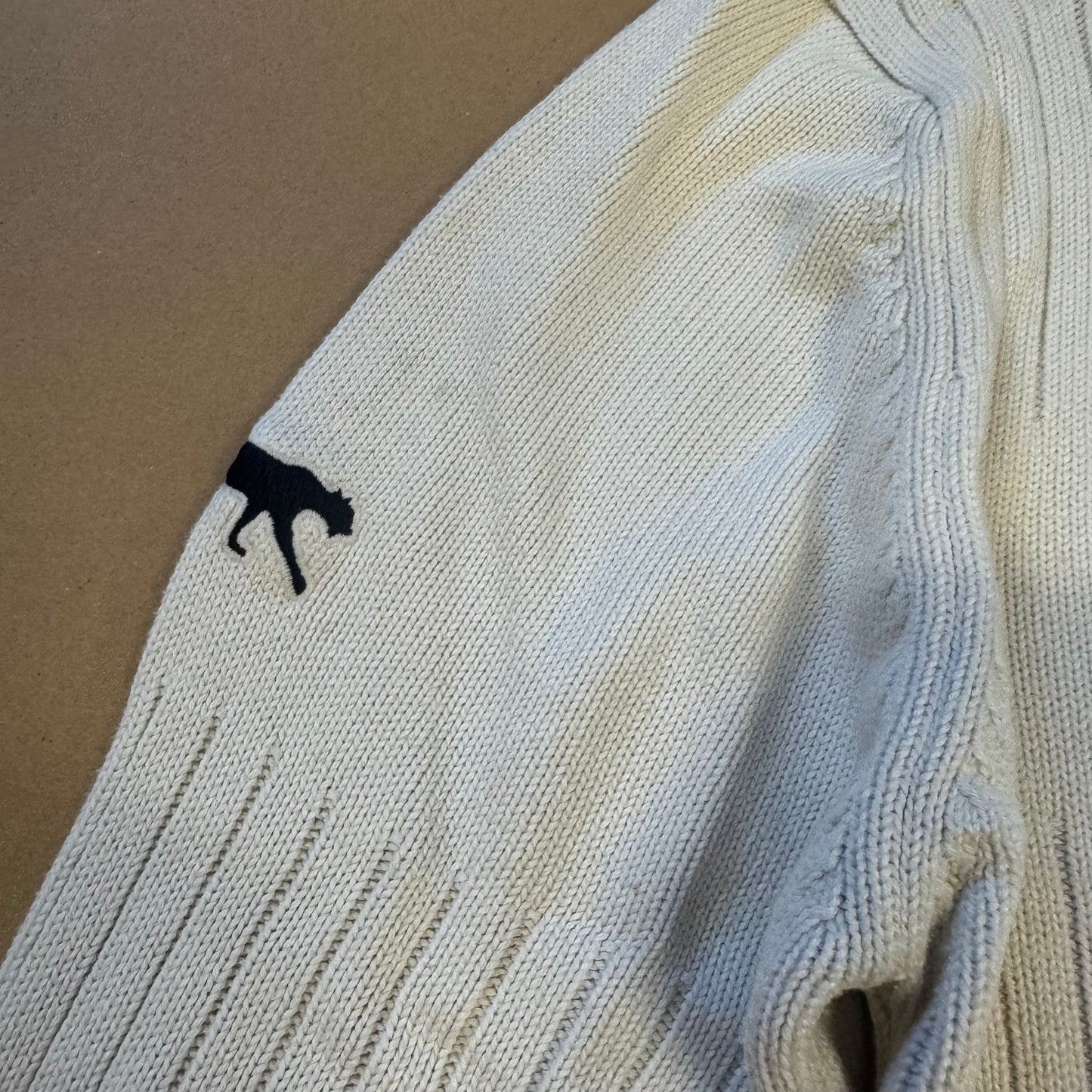 Airness vintage knitted white crewneck