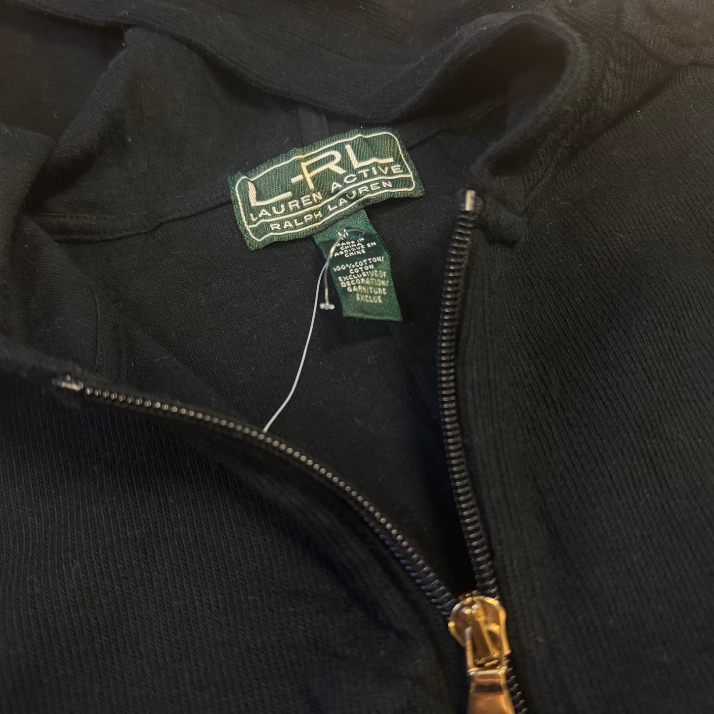 Lauren Ralph Lauren Y2K black zip-up