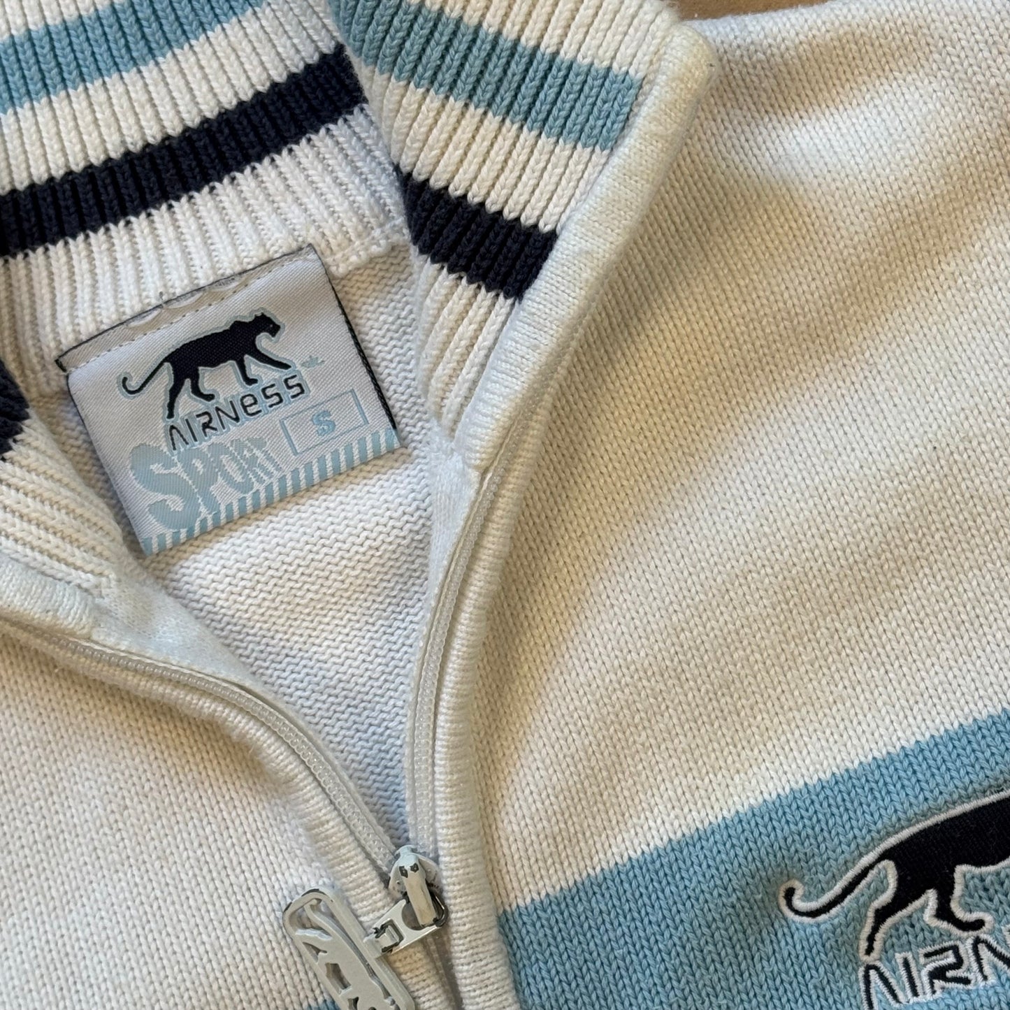 Airness vintage knitted zip-up