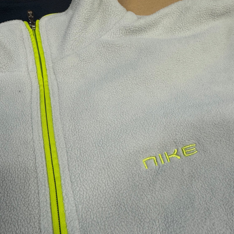 Detailansicht: Sourced limited accessories and clothes Nike vintage fleece zipped sweatshirt – Logo, Nähte oder Material