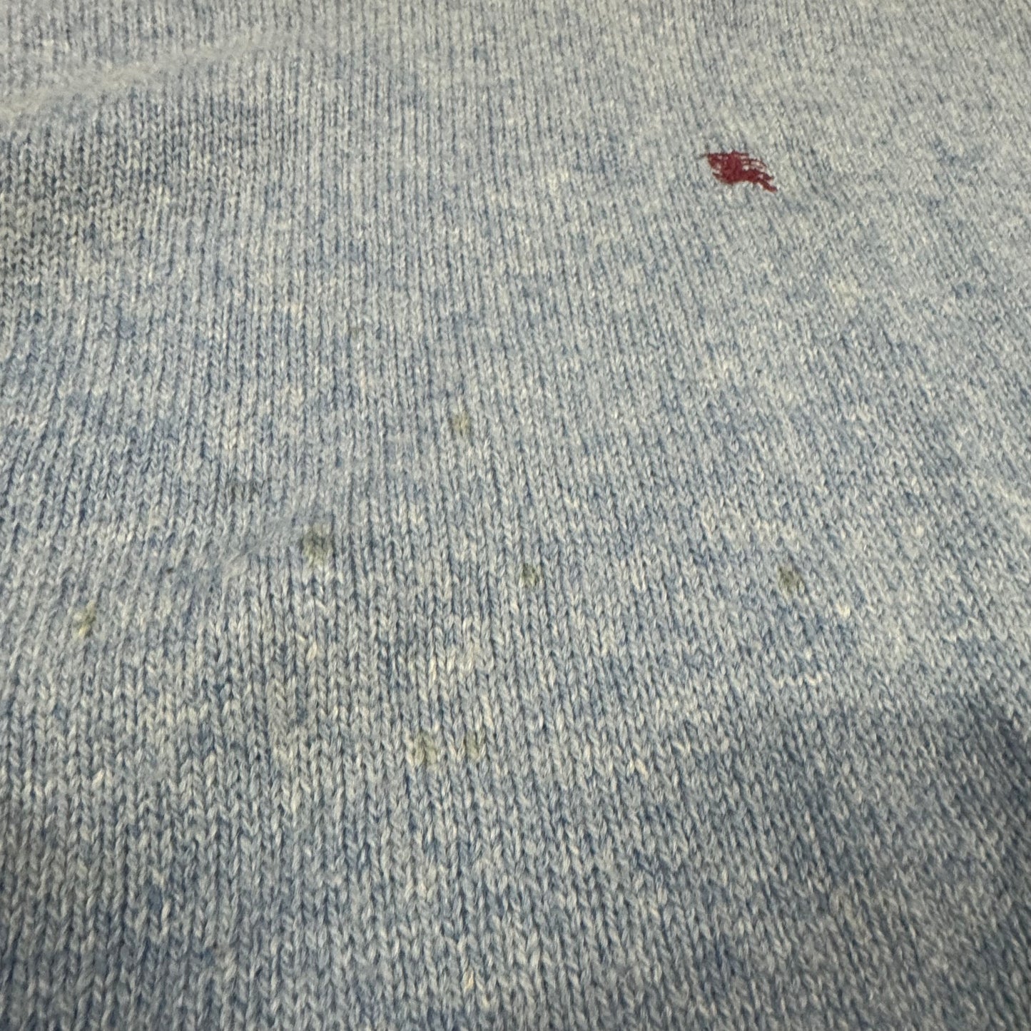 Burberry London blue wool knitted crewneck