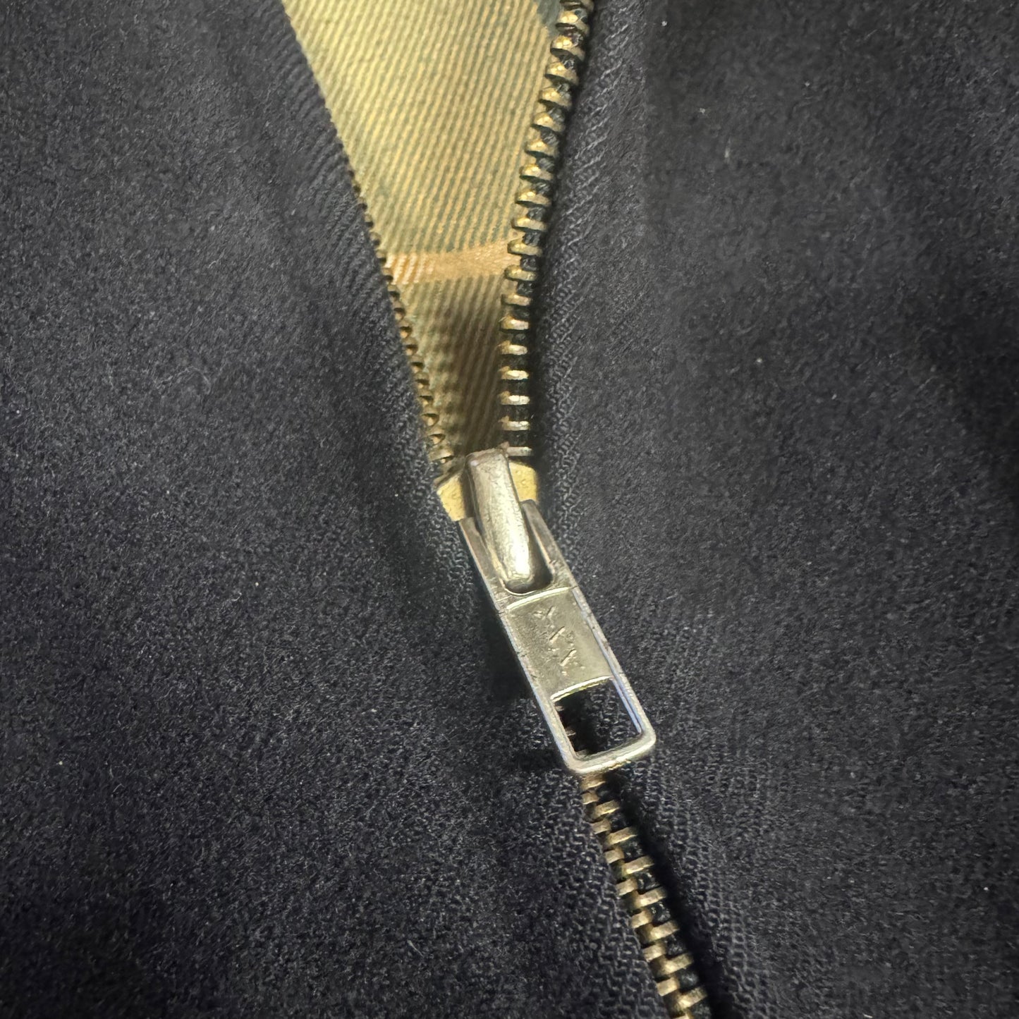 Burberry vintage black bomber coat