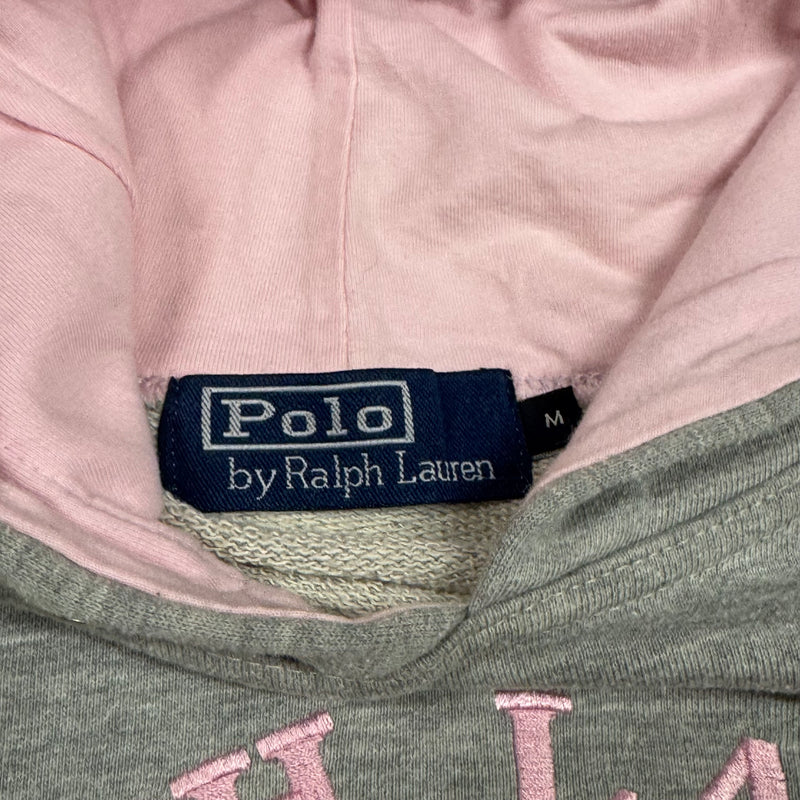 Detailansicht: Sourced limited accessories and clothes Polo Ralph Lauren grey hoodie – Logo, Nähte oder Material