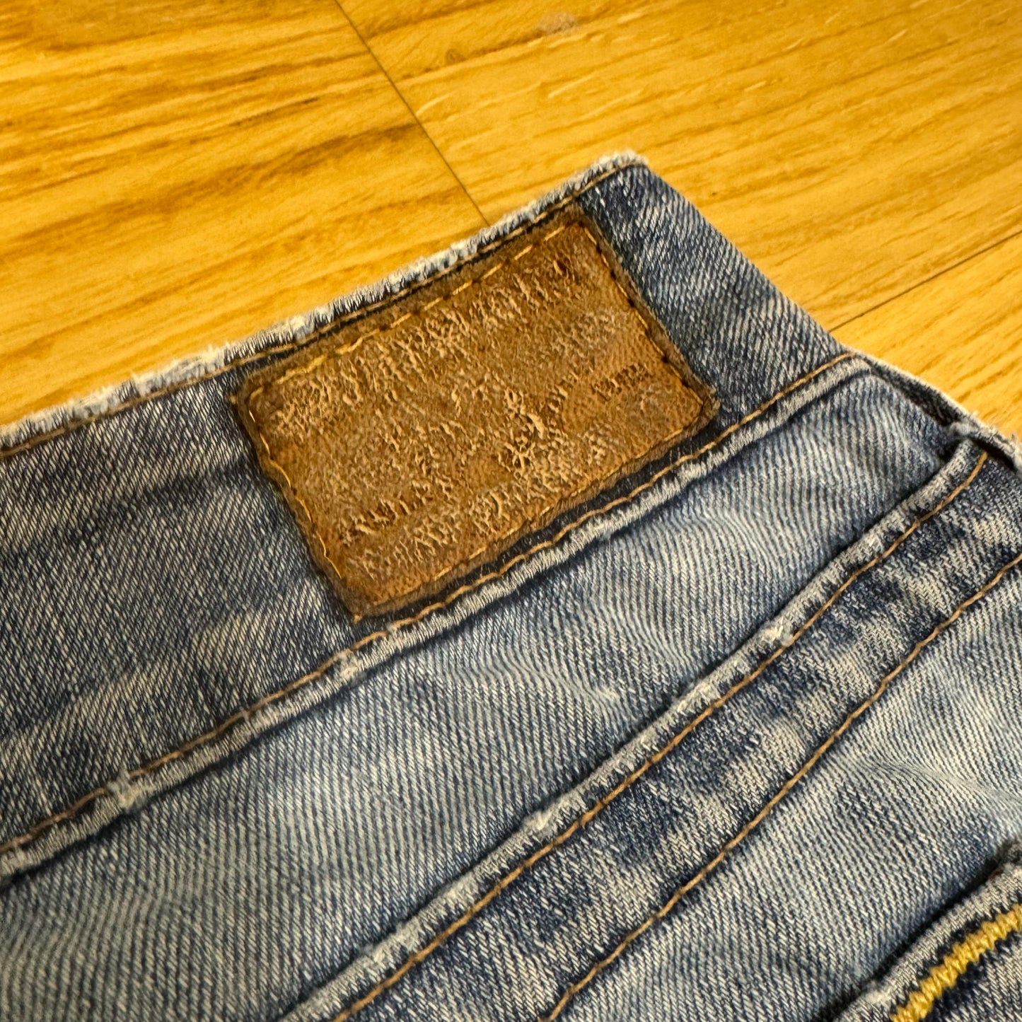 True Religion vintage wide leg denim jeans