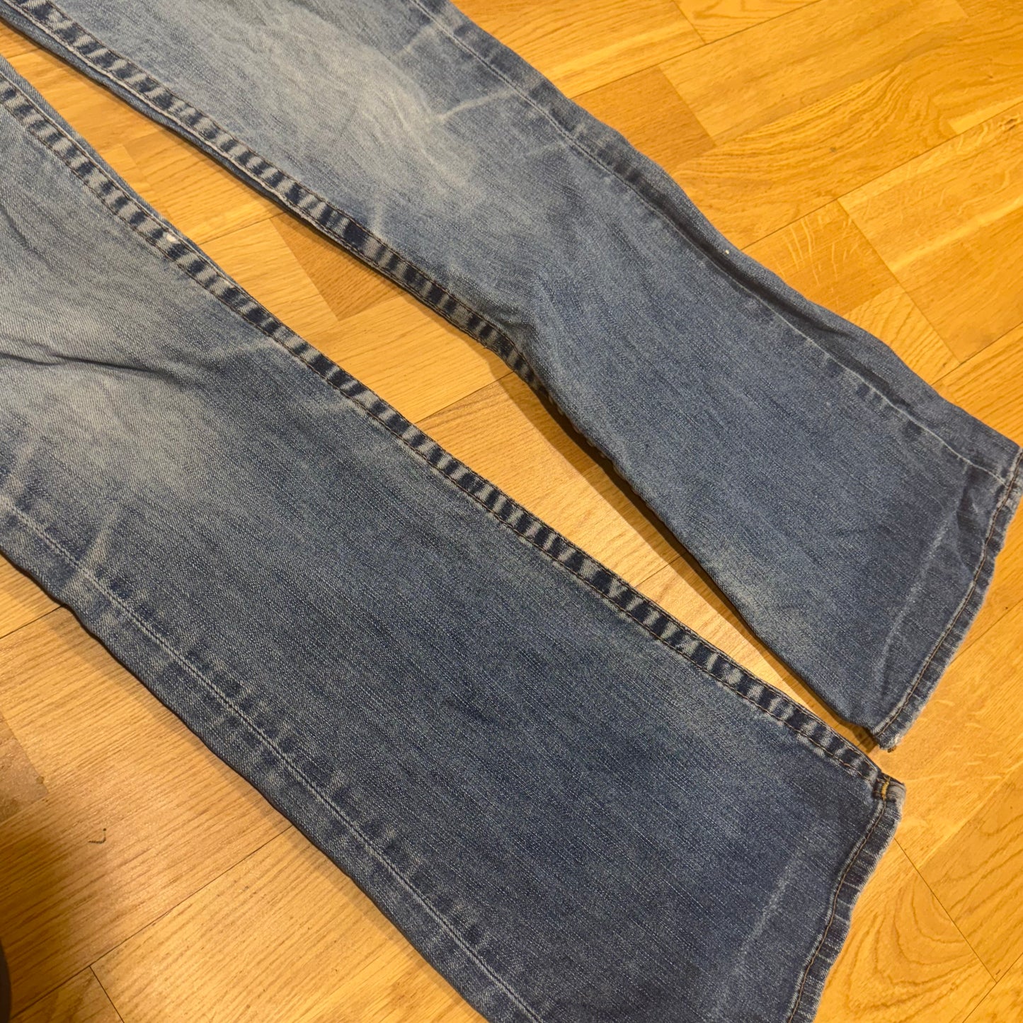 True Religion vintage wide leg denim jeans
