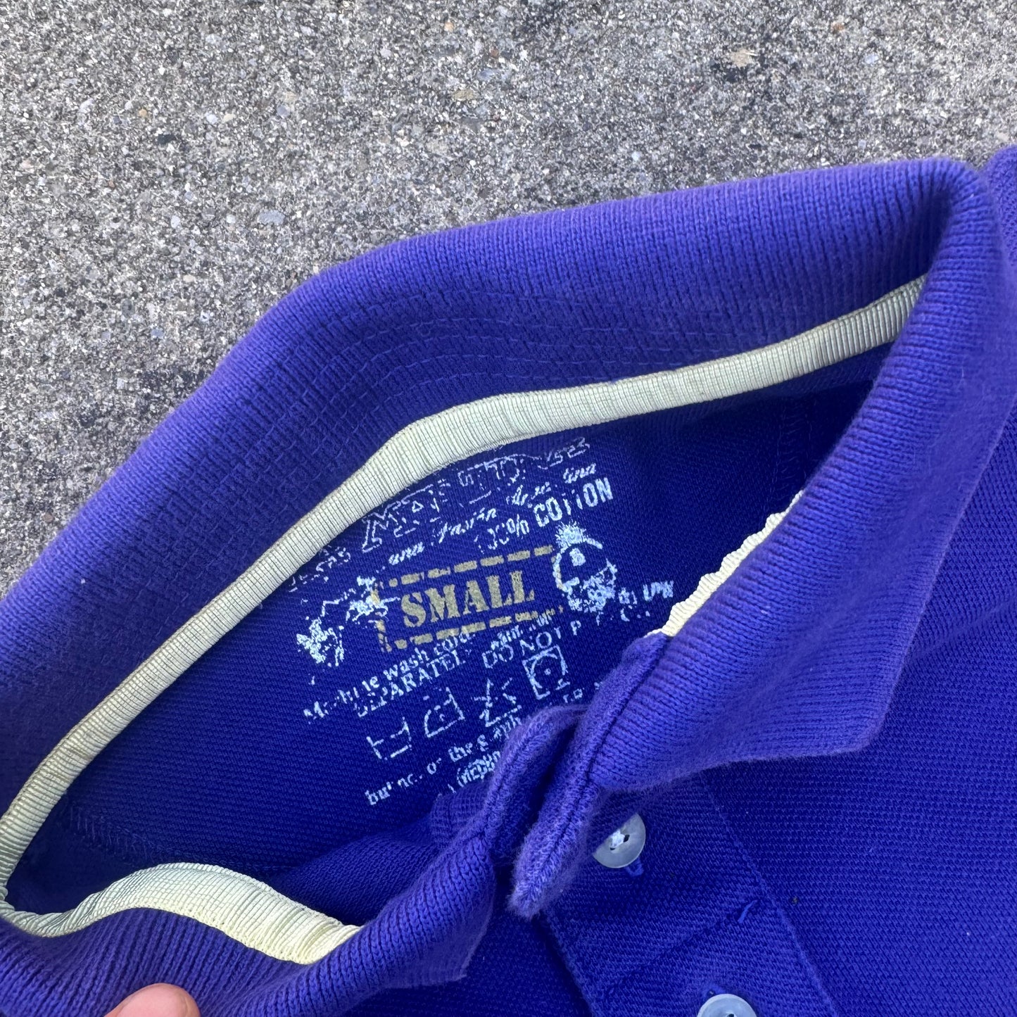 La Martina Buenos Aires blue vintage poloshirt