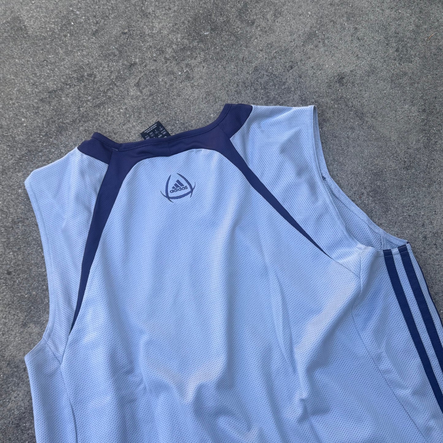 Adidas sportswear grey retro vest