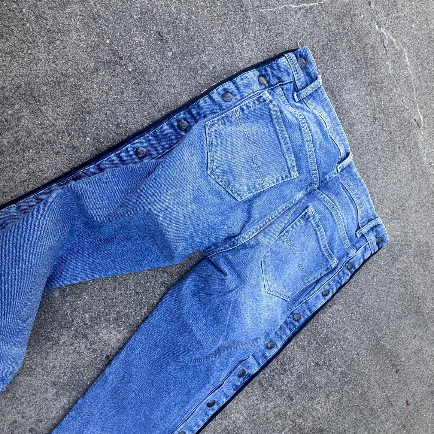 Kappa streetwear wide leg high waist jeans