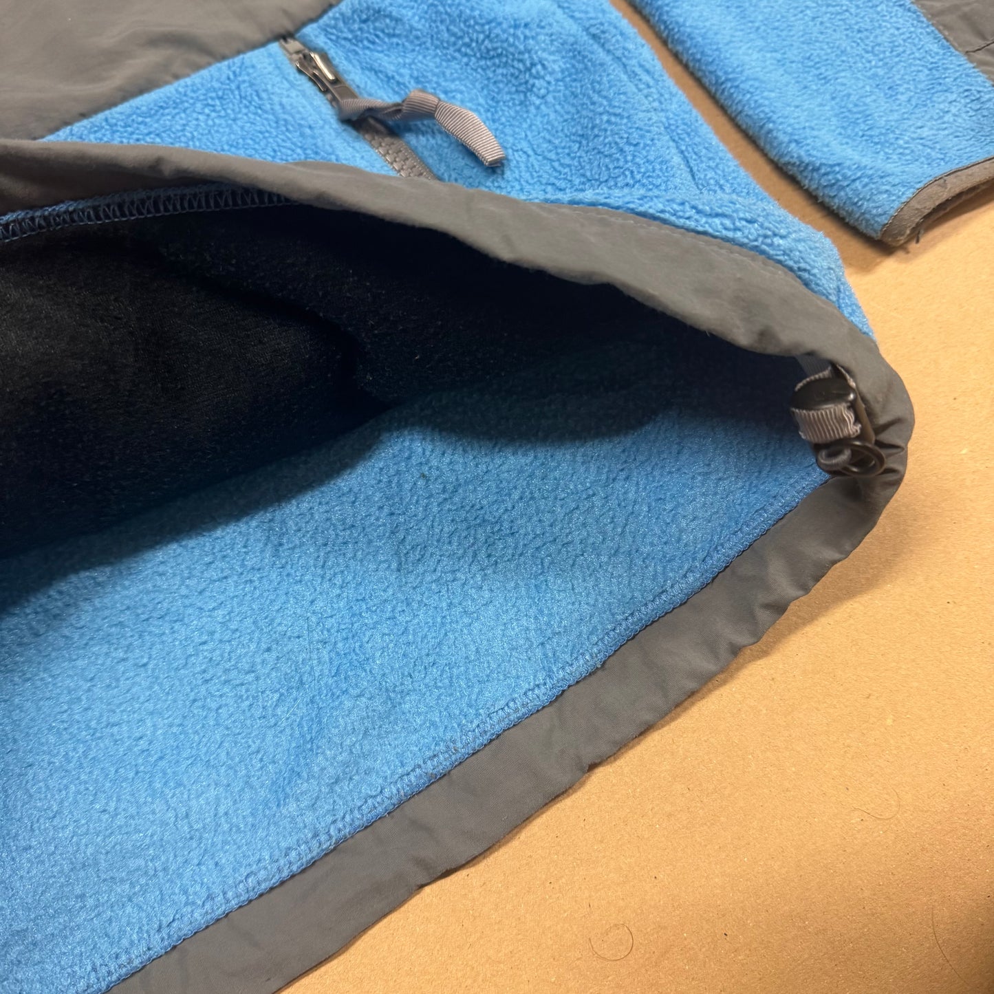 The North Face light blue fleece jacket