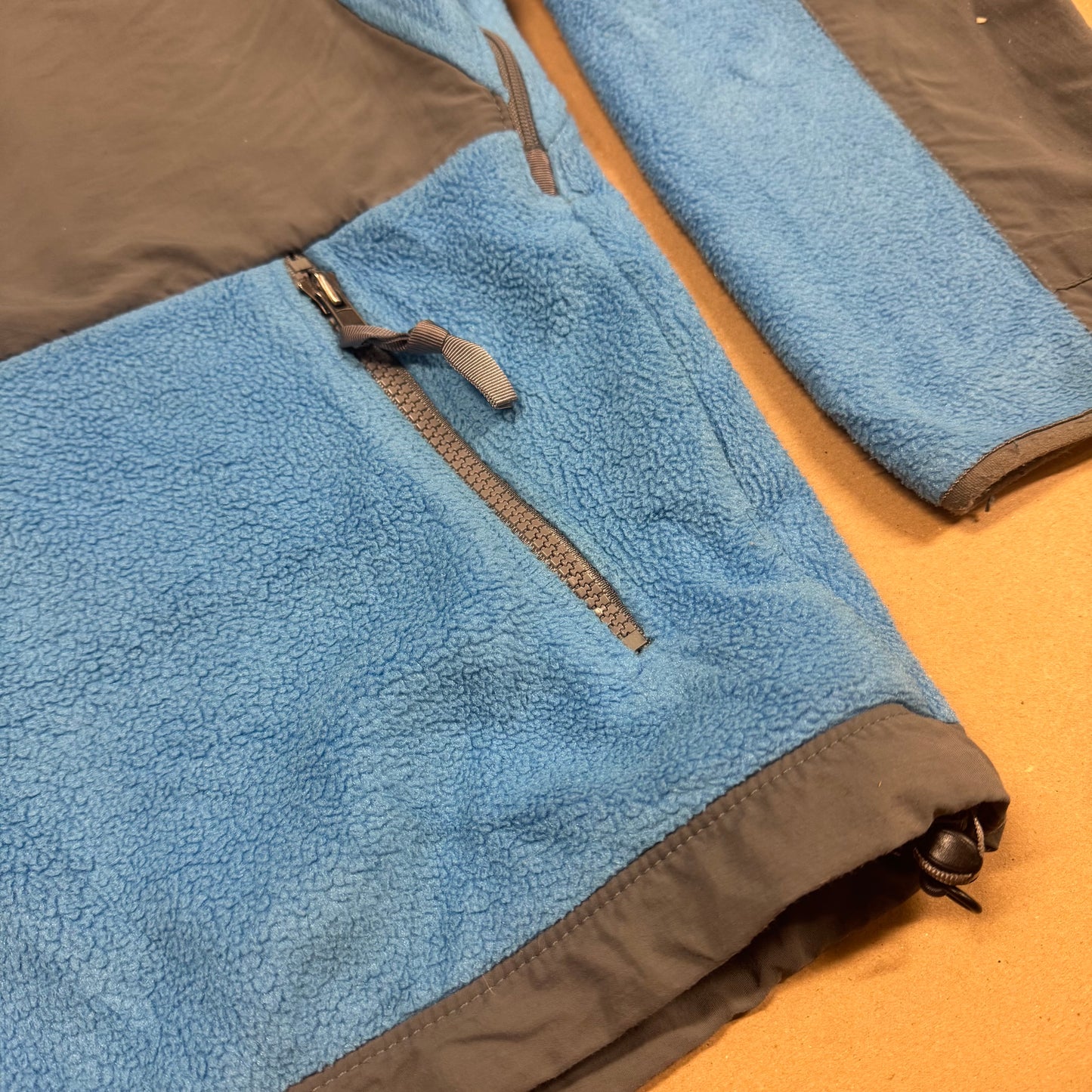 The North Face light blue fleece jacket