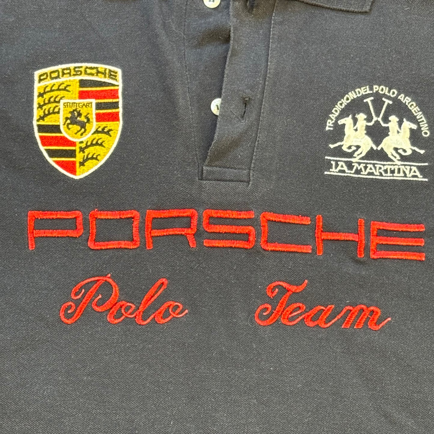 La Martina Porsche Stuttgart long-sleeve pol