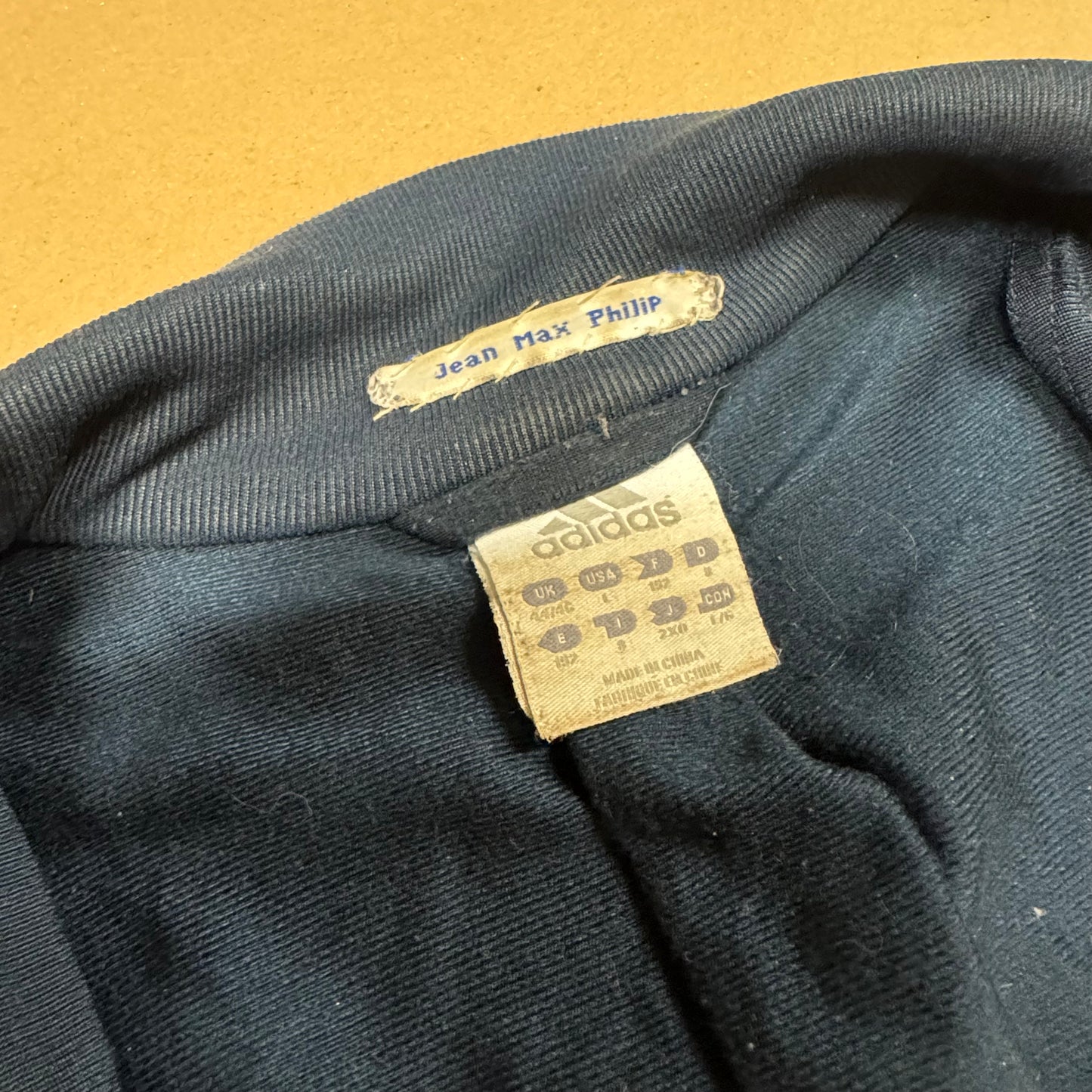 Vintage Adidas blue track jacket