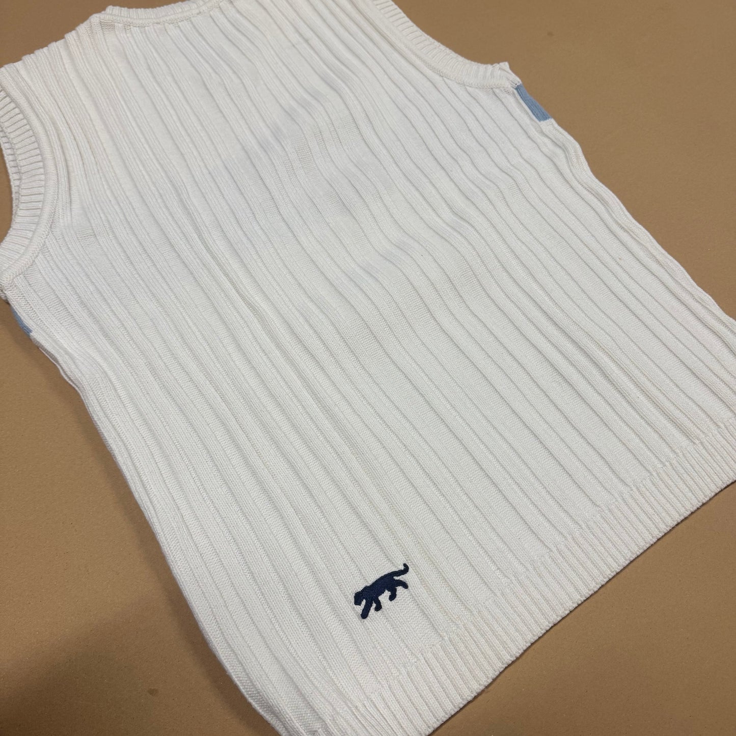 Airness club vintage white knitted vest