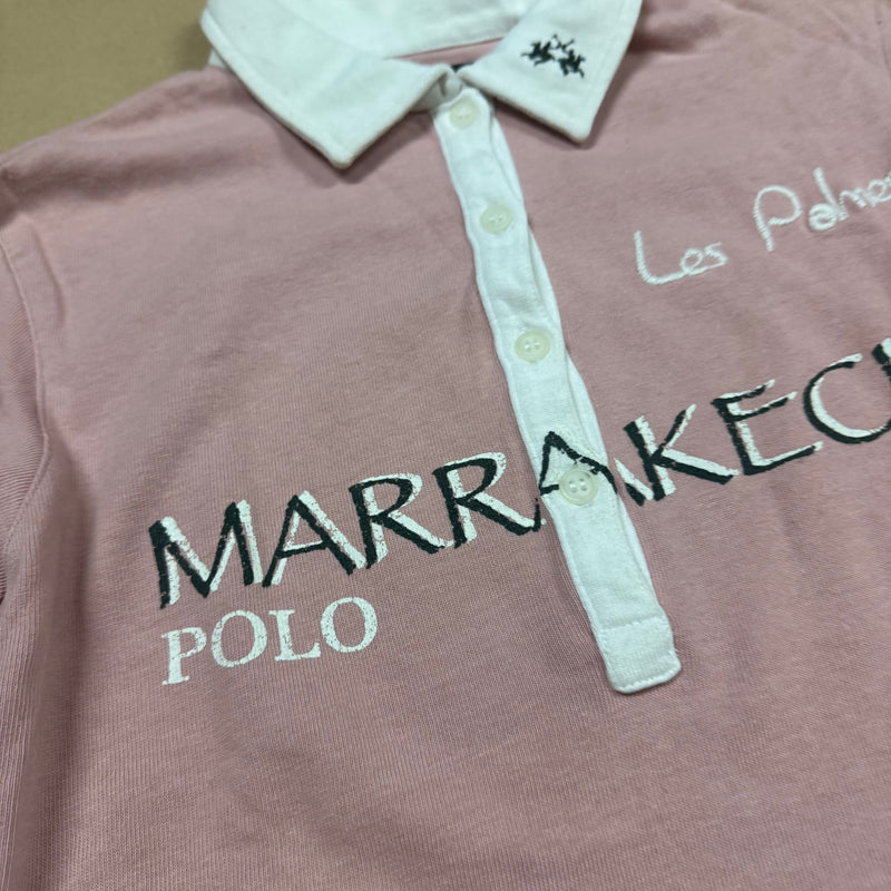 Detailansicht: Sourced limited accessories and clothes La Martina Marakesh Maroc pink women’s polo – Logo, Nähte oder Material