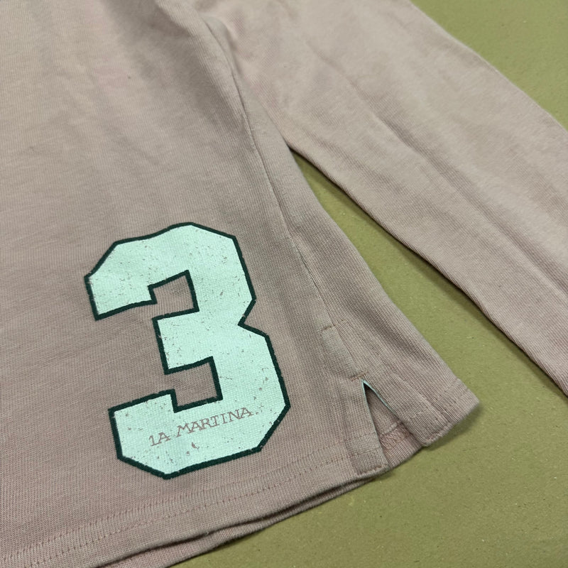 Detailansicht: Sourced limited accessories and clothes La Martina Marakesh Maroc pink women’s polo – Logo, Nähte oder Material